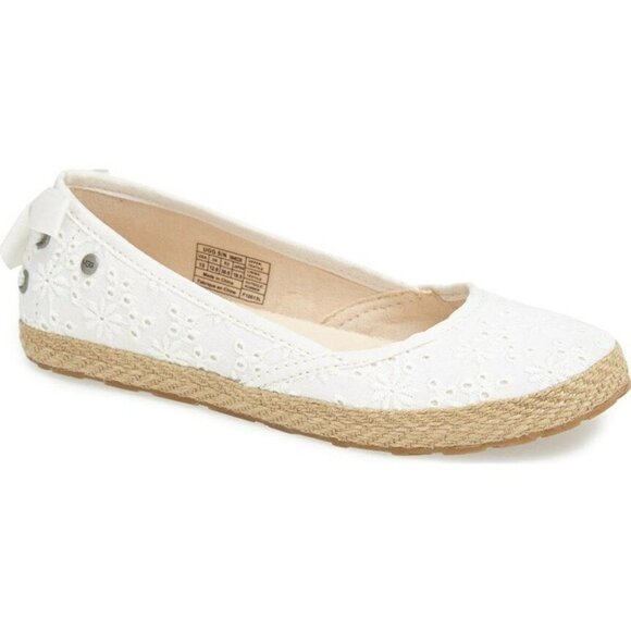 UGG Kids Tassy Eyelet Flat Shoes - Picture 2 of 5